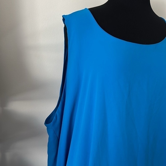 Avenue bright blue layered dress size 26/28 - Picture 4 of 10
